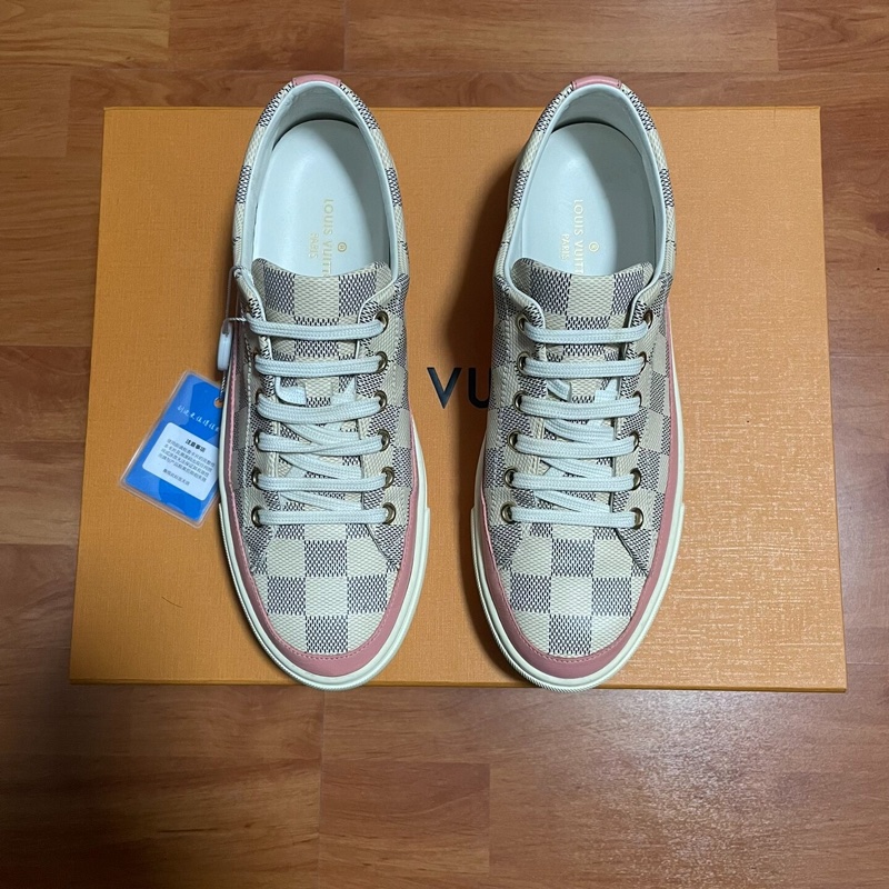 Lv Stellar Damier Azur低幫 路易威登棋盤格板鞋 37碼-2