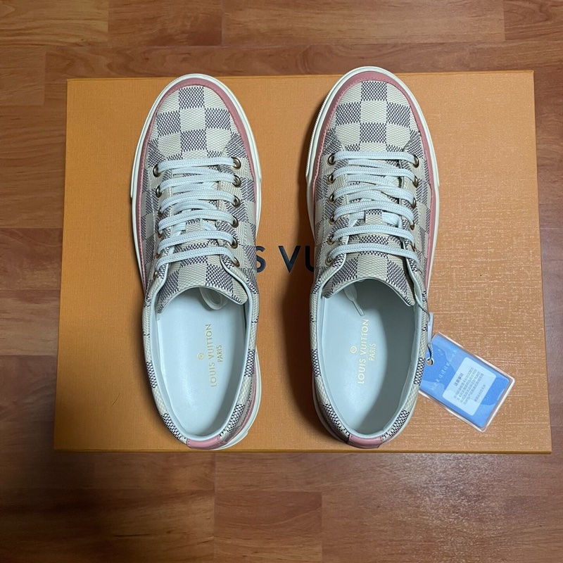 Lv Stellar Damier Azur低幫 路易威登棋盤格板鞋 37碼-3