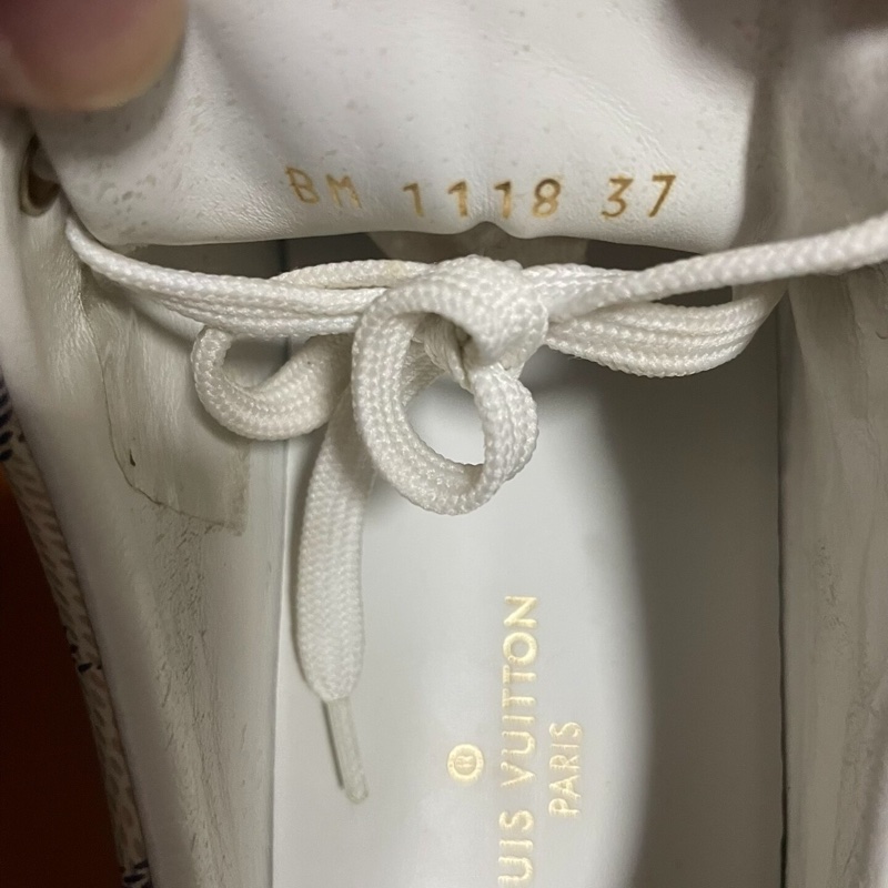 Lv Stellar Damier Azur低幫 路易威登棋盤格板鞋 37碼-5