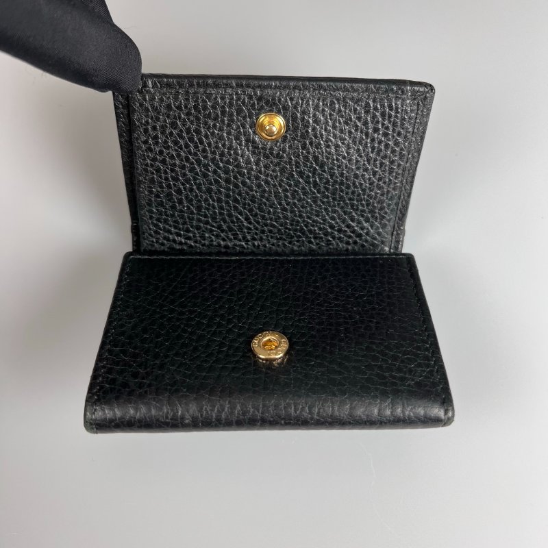 GUCCI 523277  黑Marmont翻蓋迷你三折短夾-6
