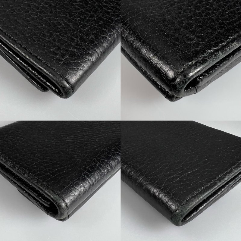 GUCCI 523277  黑Marmont翻蓋迷你三折短夾-9