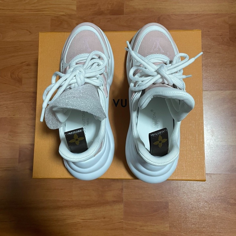 99.9 新 Lv Archlight拱橋鞋 路易威登老爹鞋 白粉35碼-4