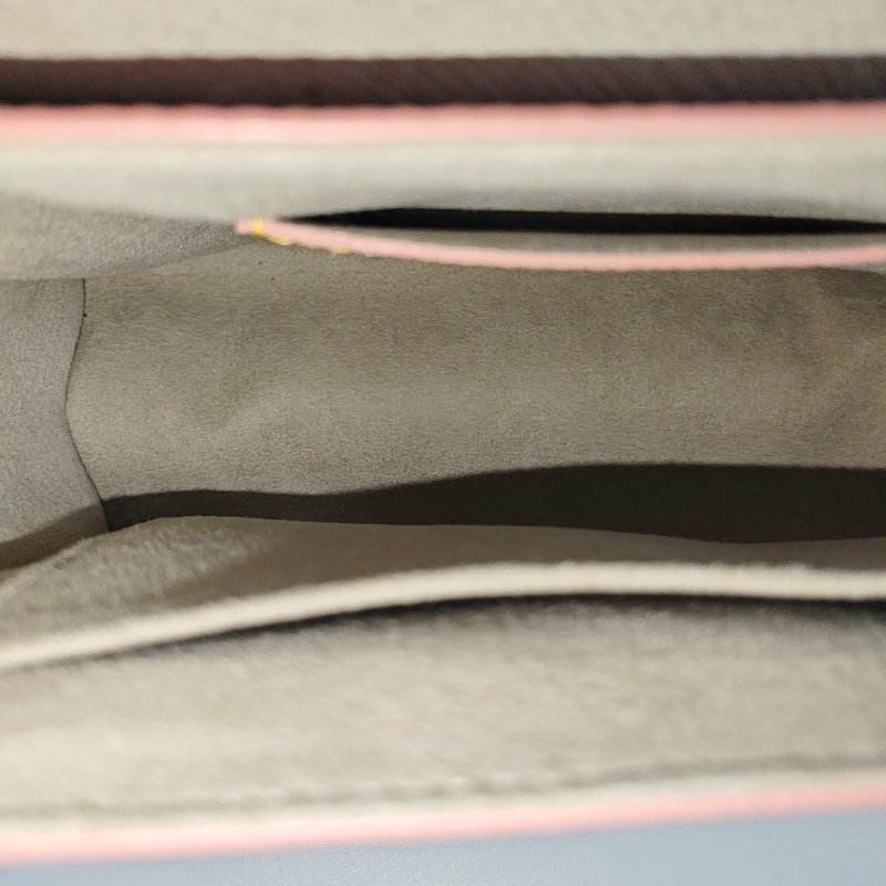 LOUIS VUITTON TWIST 中號 粉色EPI牛皮水波紋單肩包斜挎包 銀色五金 可拆卸肩帶 9.8新-6