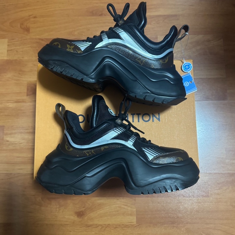 路易威登拱橋鞋lv Archlight低幫老爹鞋 黑棕 36.5碼-1