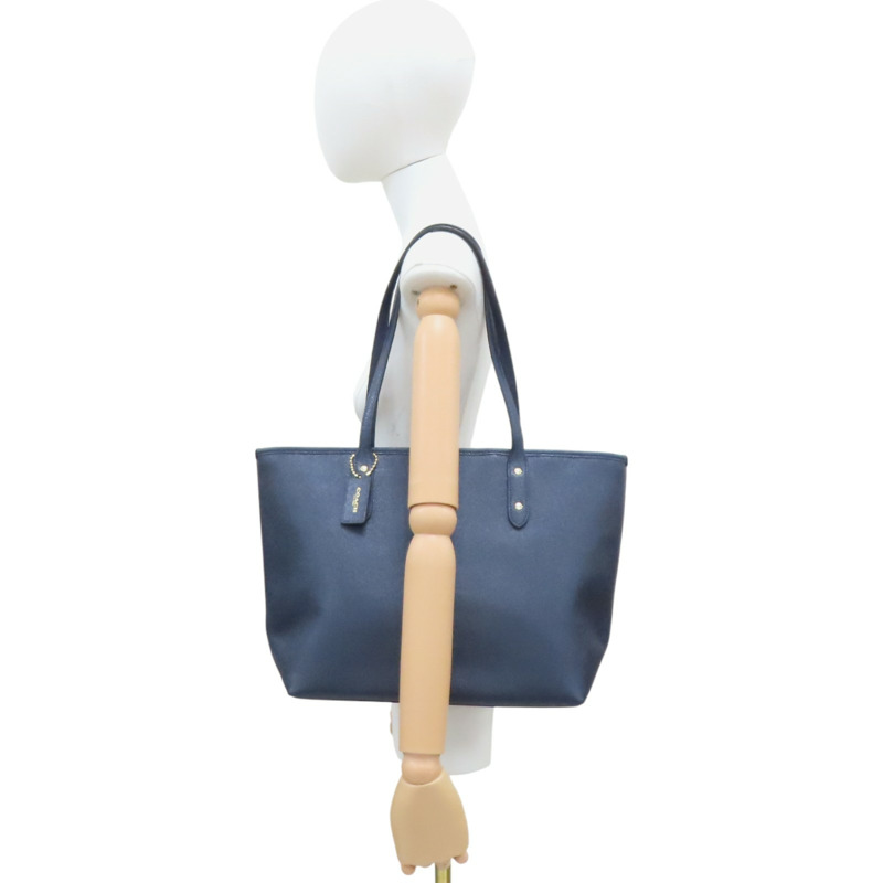 藍色牛皮 City Zip 托特 肩背包 F57522【COACH 寇馳】 F57522-12