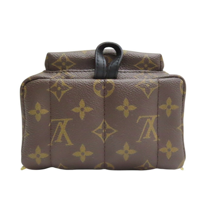 棕色 原花帆布 Palm Springs Mini 後背包【LOUIS VUITTON LV 路易威登】 M44873-3
