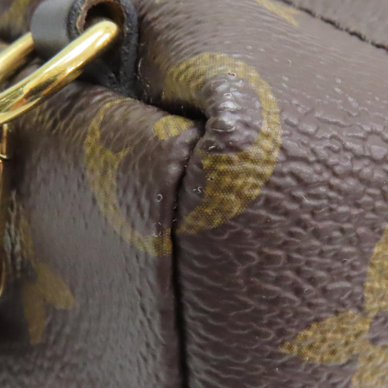 棕色 原花帆布 Palm Springs Mini 後背包【LOUIS VUITTON LV 路易威登】 M44873-14