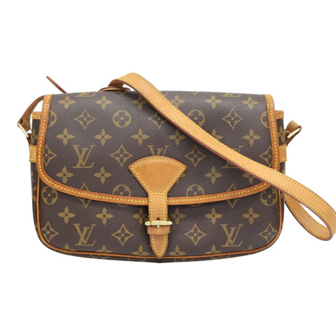 棕色 原花帆布 Sologne 肩背包 M42250【LOUIS VUITTON LV 路易威登】 M42250