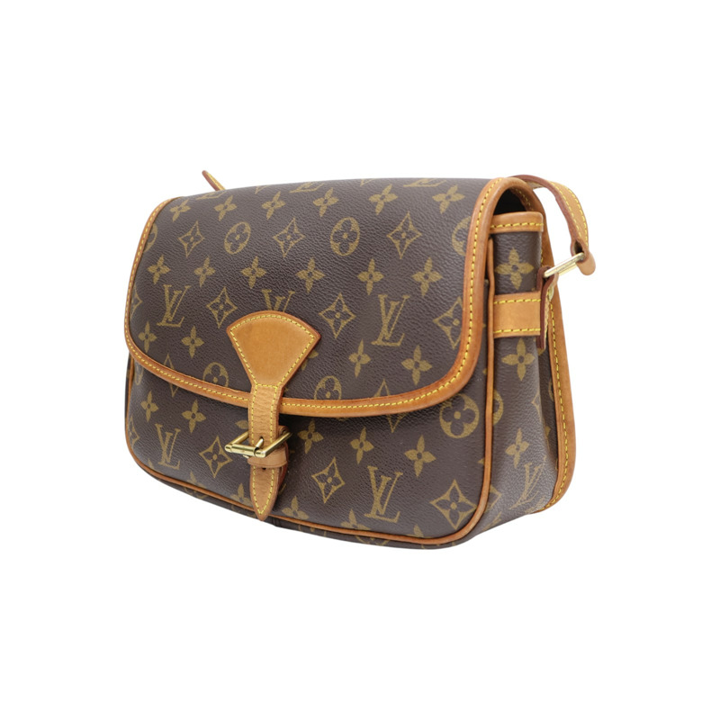 棕色 原花帆布 Sologne 肩背包 M42250【LOUIS VUITTON LV 路易威登】 M42250-2