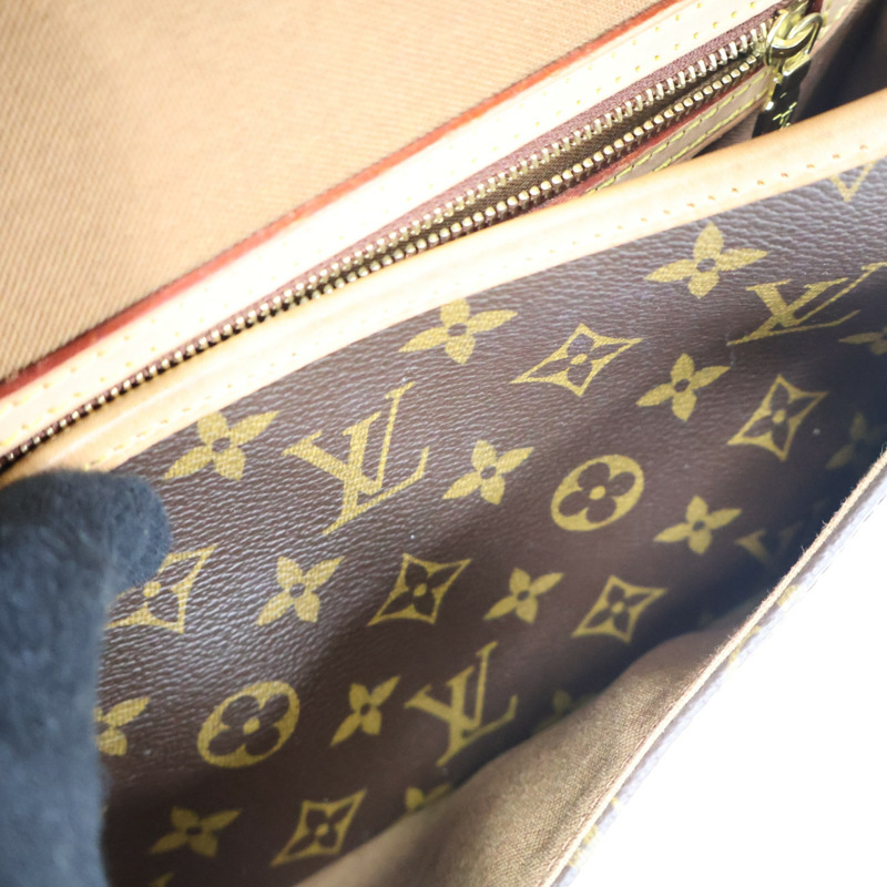 棕色 原花帆布 Sologne 肩背包 M42250【LOUIS VUITTON LV 路易威登】 M42250-6