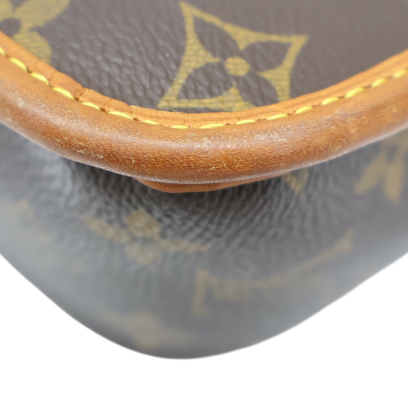 棕色 原花帆布 Sologne 肩背包 M42250【LOUIS VUITTON LV 路易威登】 M42250-12