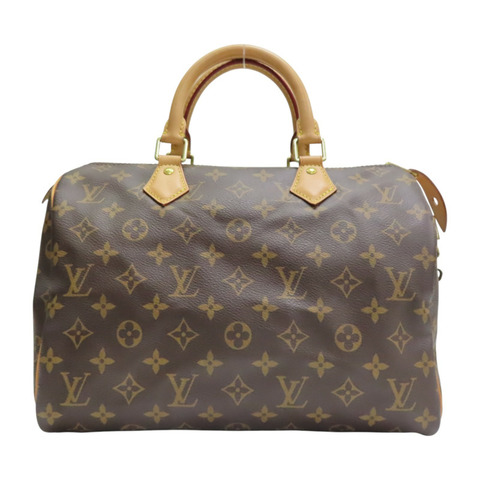 棕色 原花帆布 SPEEDY 30 手提包【LOUIS VUITTON LV 路易威登】 M41526