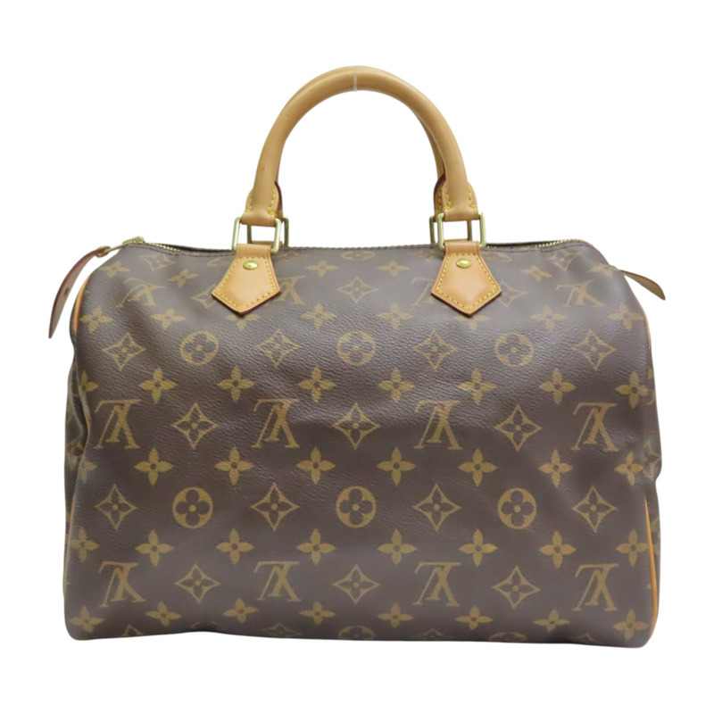 棕色 原花帆布 SPEEDY 30 手提包【LOUIS VUITTON LV 路易威登】 M41526-1