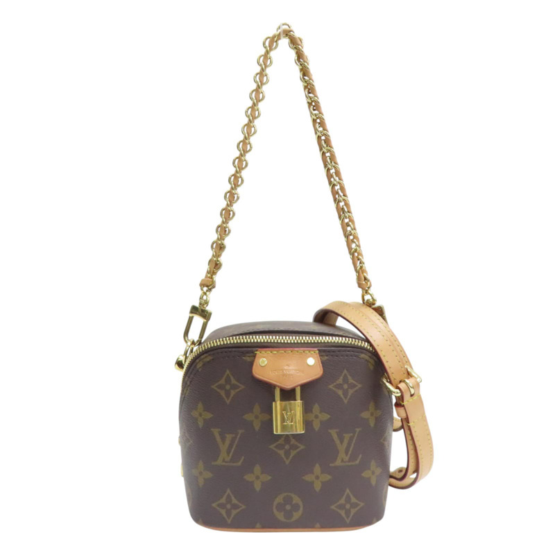 棕色 原花帆布 Just In Case 兩用包（無鑰匙）【LOUIS VUITTON LV 路易威登】 M47096-0
