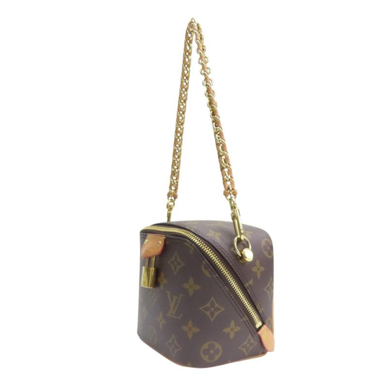 棕色 原花帆布 Just In Case 兩用包（無鑰匙）【LOUIS VUITTON LV 路易威登】 M47096-1