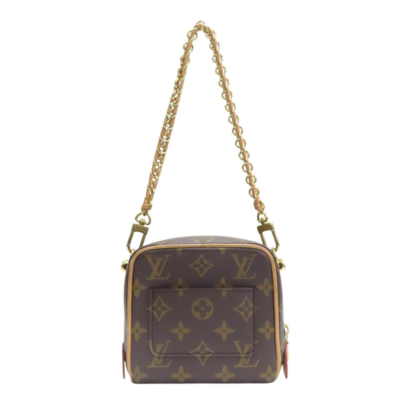 棕色 原花帆布 Just In Case 兩用包（無鑰匙）【LOUIS VUITTON LV 路易威登】 M47096-2