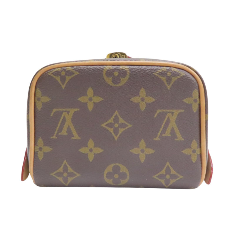 棕色 原花帆布 Just In Case 兩用包（無鑰匙）【LOUIS VUITTON LV 路易威登】 M47096-3