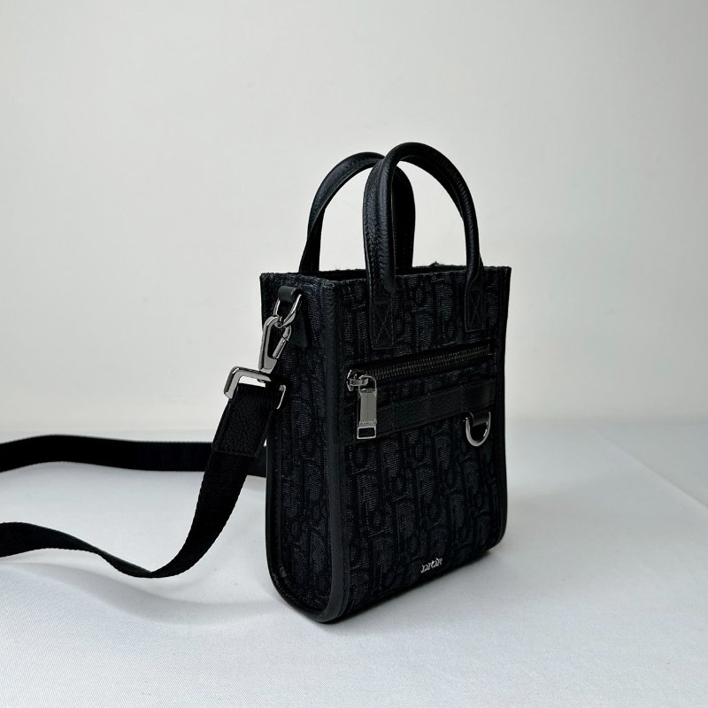 DIOR Safari黑緹花直式小包-3