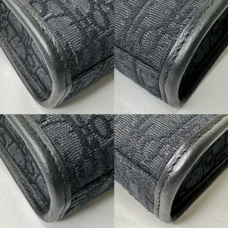 DIOR Safari黑緹花直式小包-8