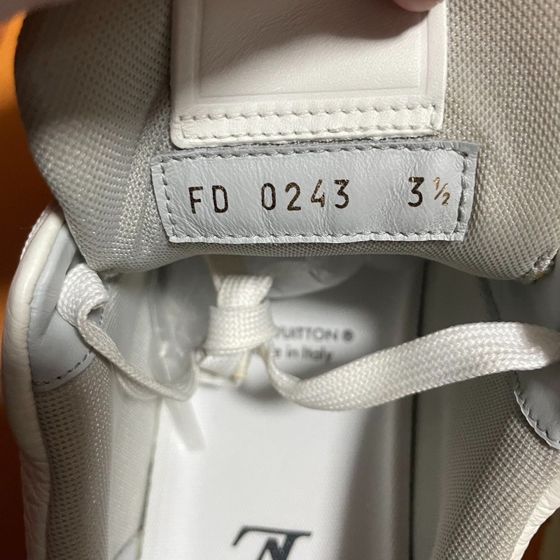 Lv Trainer白水泥 路易威登灰白配色 低幫時尚板鞋37.5碼-5
