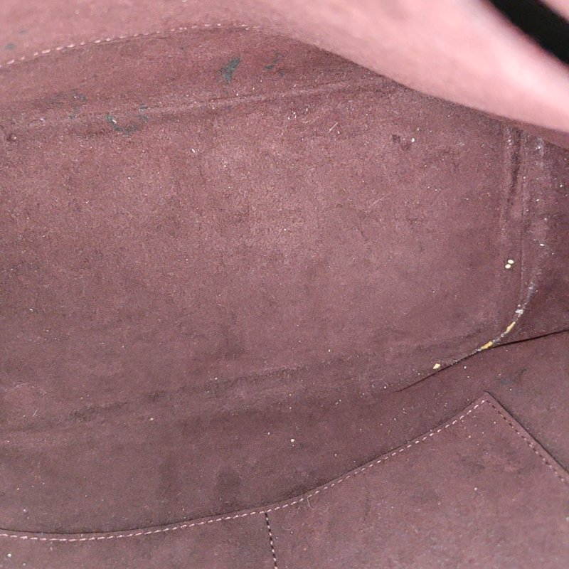 LOUIS VUITTON BELMONT棕色塗層帆布棋盤格手提包金色五金-13