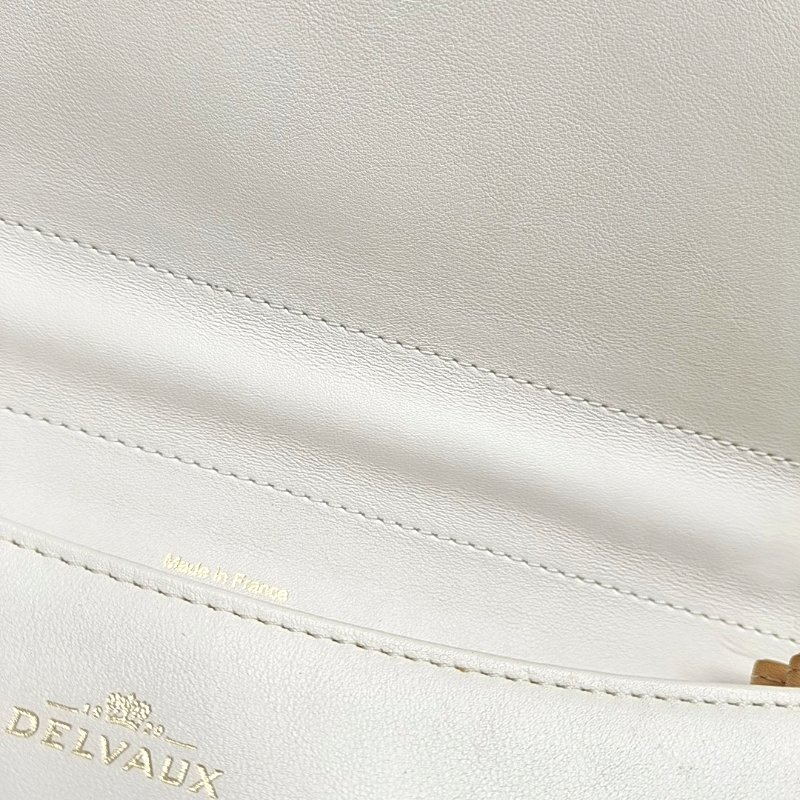 DELVAUX Brillant中號綠色牛皮鉚釘手提包單肩包斜挎包銀色五金-8