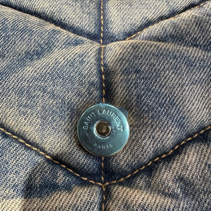 YSL聖羅蘭 LOULOUPUFFE 棉雲朵包 枕頭包 牛仔藍色-6