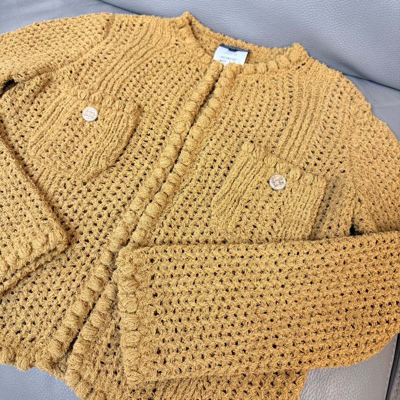 🌟全新閒置🌟CHANEL 咖色編織外套#36號🉑送禮狀態-6