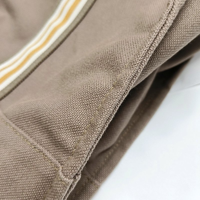 HERMES Escale 鑽石灰帆布手提包 銀色五金 子袋-10