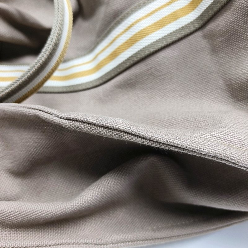 HERMES Escale 鑽石灰帆布手提包 銀色五金 子袋-11