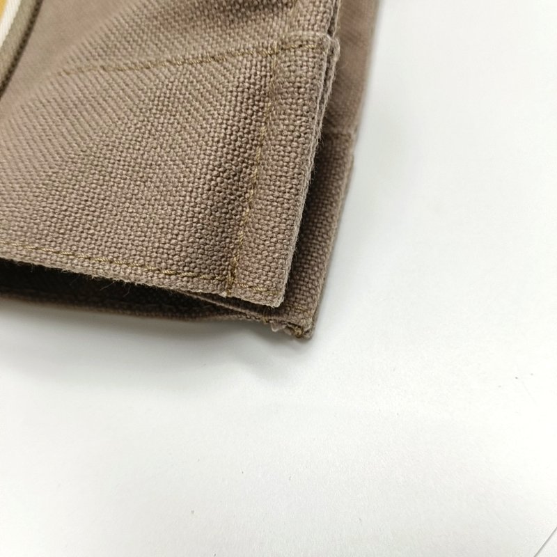 HERMES Escale 鑽石灰帆布手提包 銀色五金 子袋-13