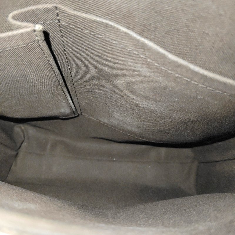 LOUIS VUITTON BROOKLYN小號棕色塗層帆布棋盤格單肩包金色五金-13