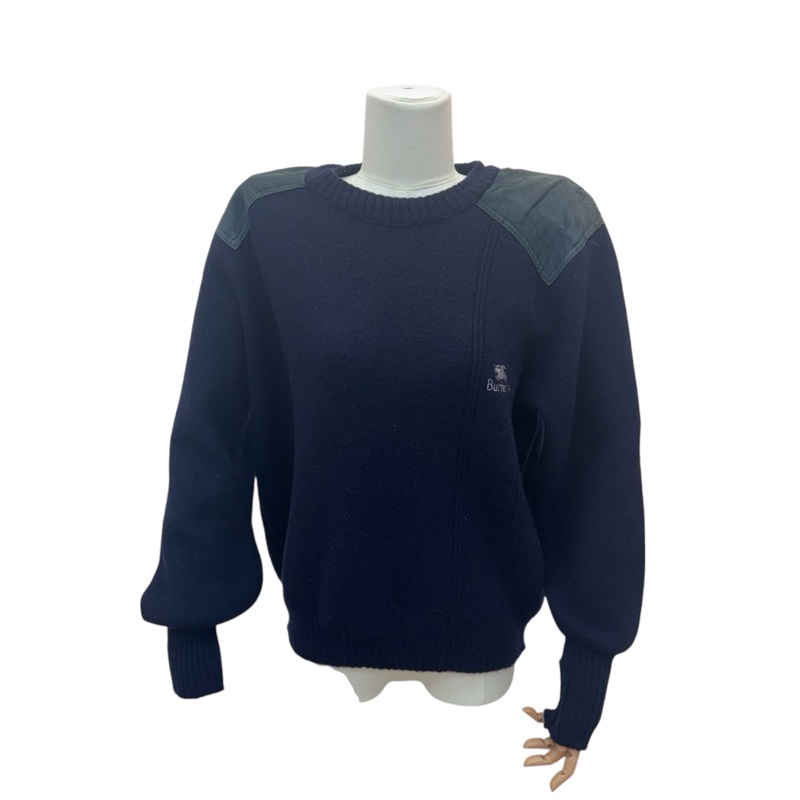 Burberry 皮拼羊毛衣 秋冬-1