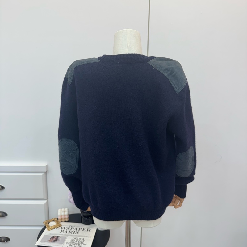 Burberry 皮拼羊毛衣 秋冬-4
