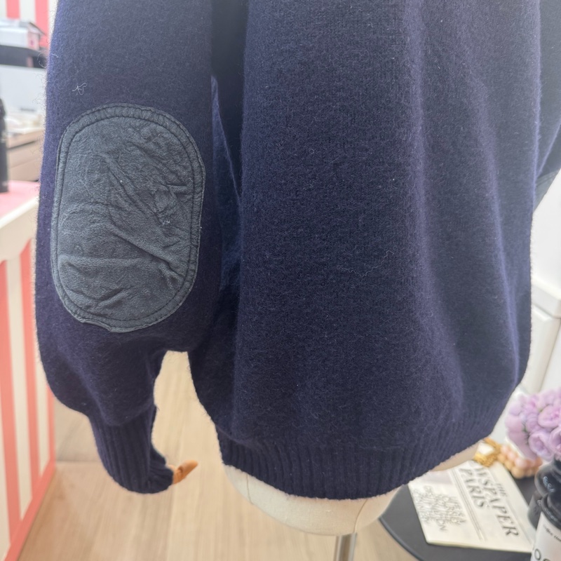 Burberry 皮拼羊毛衣 秋冬-6