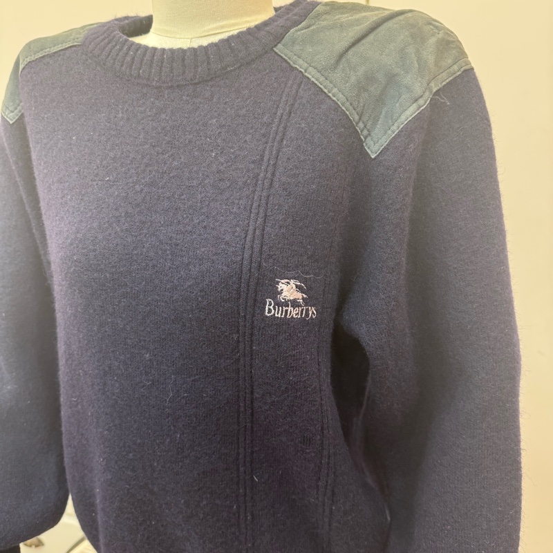 Burberry 皮拼羊毛衣 秋冬-9