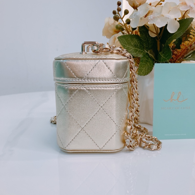 MS0517 Chanel 香奈兒經典迷你盒子鍊帶包包Vanity Case Mini Lambskin-3
