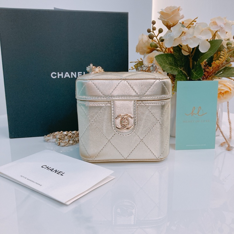 MS0517 Chanel 香奈兒經典迷你盒子鍊帶包包Vanity Case Mini Lambskin-10