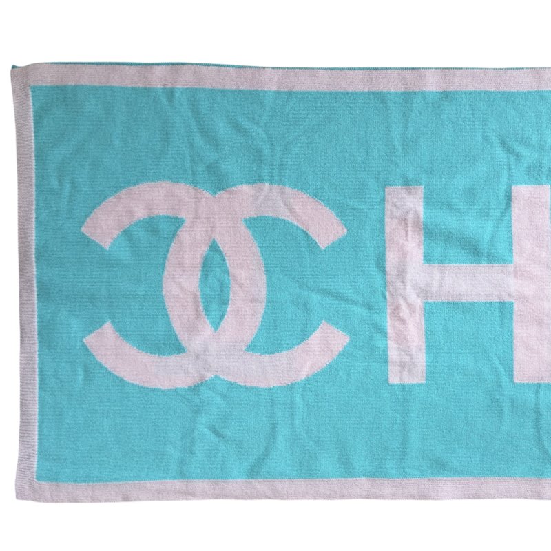 CHANEL CC 純羊絨 圍巾-3