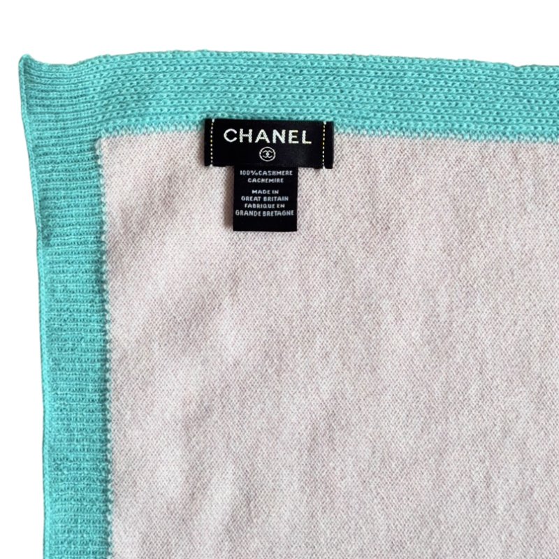 CHANEL CC 純羊絨 圍巾-7