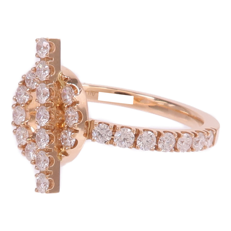 HERMES 18K玫瑰金Finesse Ring鑽石戒指Hermes#55/US#7.25-2