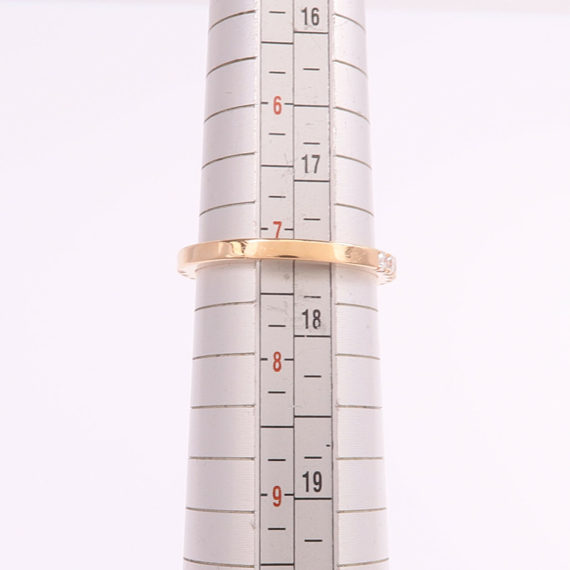 HERMES 18K玫瑰金Finesse Ring鑽石戒指Hermes#55/US#7.25-7