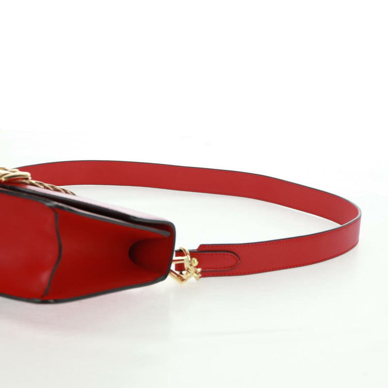 【日本直送】GUCCI Silvi Sherry Line 皮革雙肩包 紅色金色 421882 正品 BA9495V-7