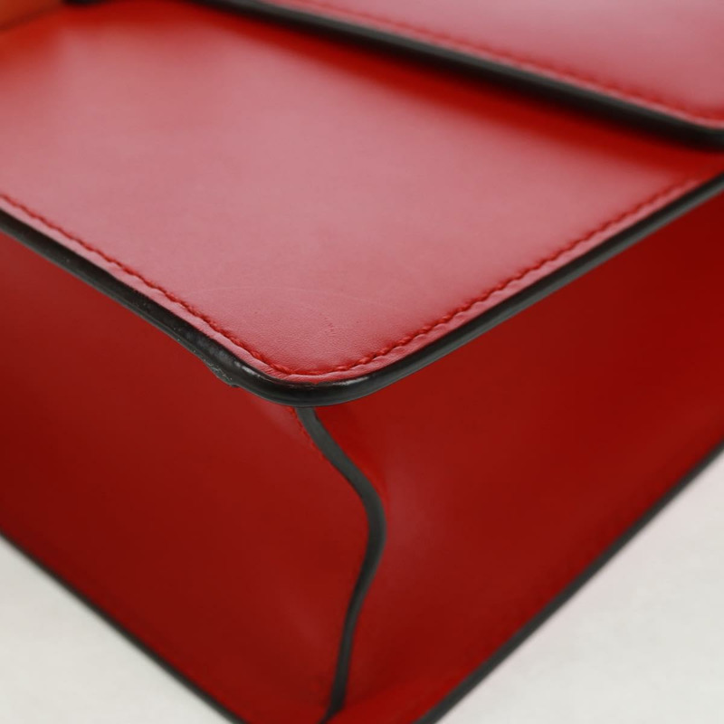 【日本直送】GUCCI Silvi Sherry Line 皮革雙肩包 紅色金色 421882 正品 BA9495V-14