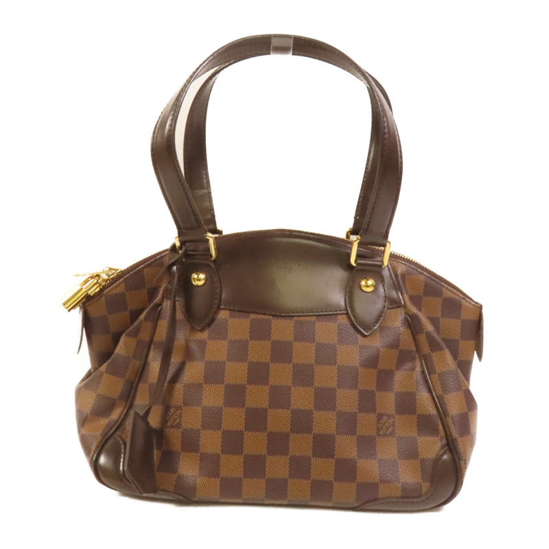 LOUIS VUITTON Damier Verona PM金扣手挽袋-0