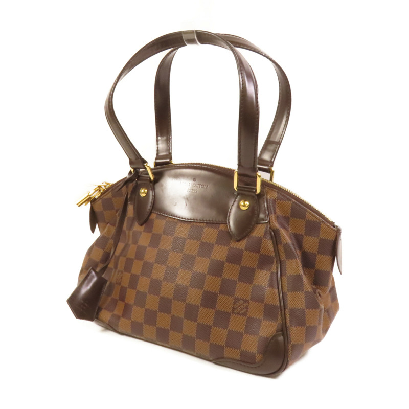LOUIS VUITTON Damier Verona PM金扣手挽袋-2