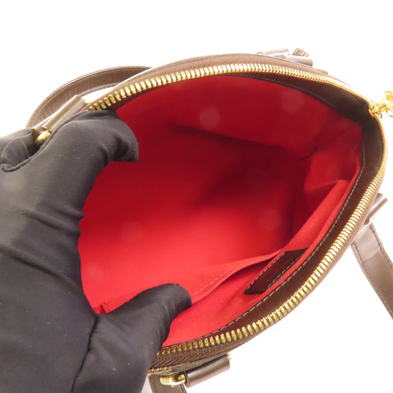 LOUIS VUITTON Damier Verona PM金扣手挽袋-4