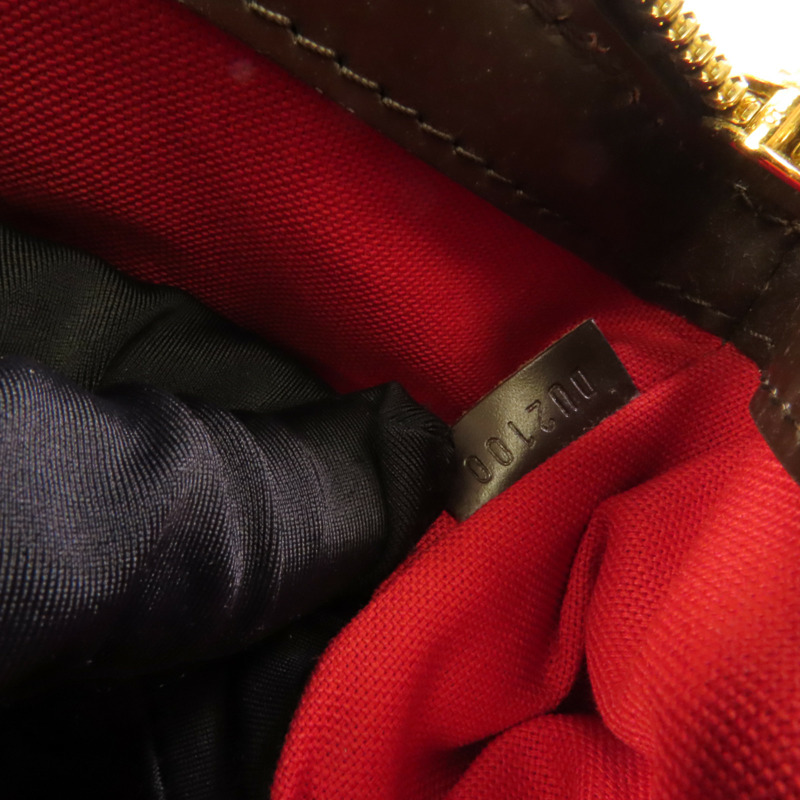 LOUIS VUITTON Damier Verona PM金扣手挽袋-9