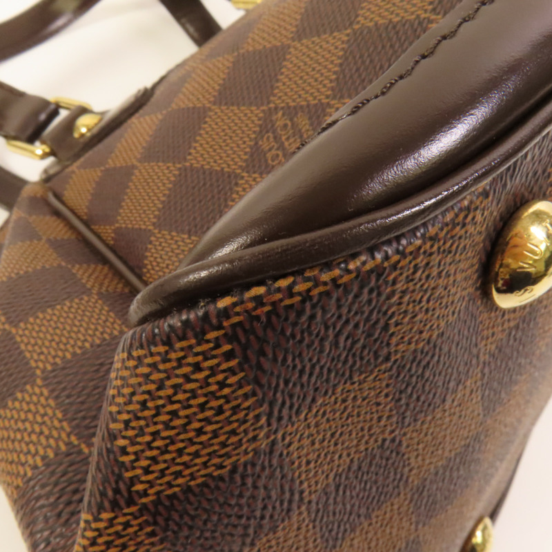 LOUIS VUITTON Damier Verona PM金扣手挽袋-13