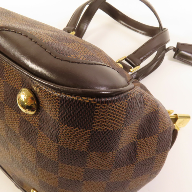 LOUIS VUITTON Damier Verona PM金扣手挽袋-14